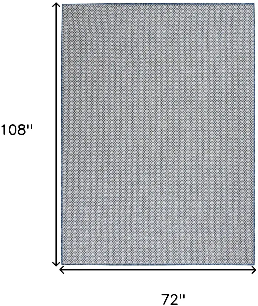 Blue Geometric Power Loom Area Rug Photo 7