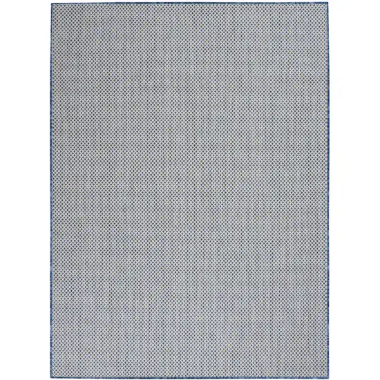 Blue Geometric Power Loom Area Rug Photo 1