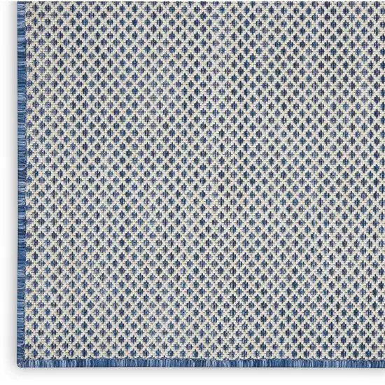 Blue Geometric Power Loom Area Rug Photo 4