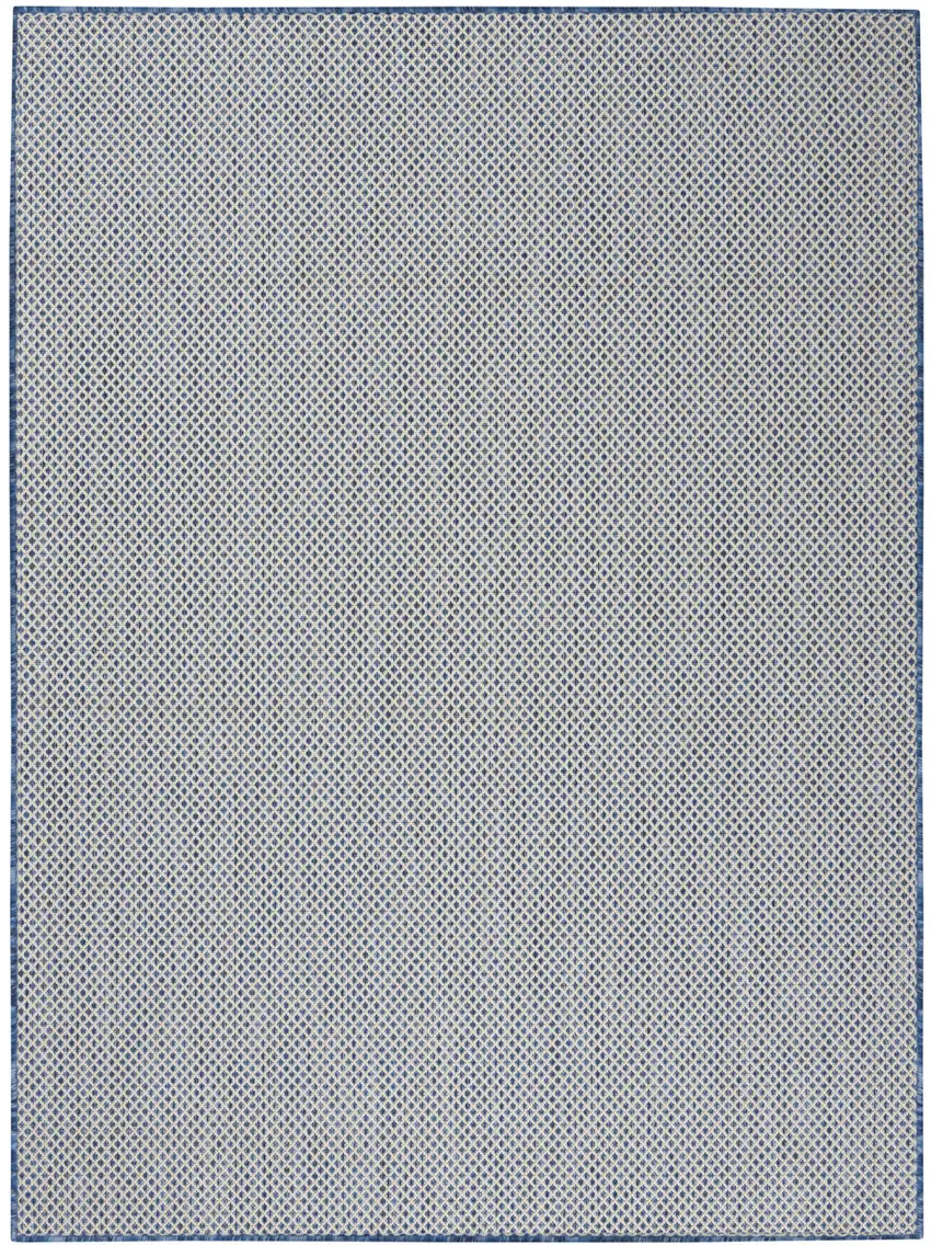 Blue Geometric Power Loom Area Rug Photo 3