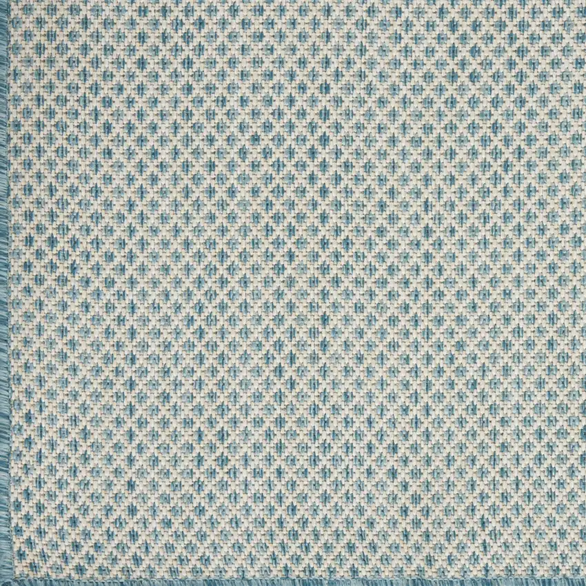 Blue Geometric Power Loom Area Rug Photo 5