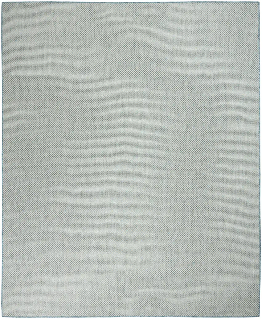 Blue Geometric Power Loom Area Rug Photo 1