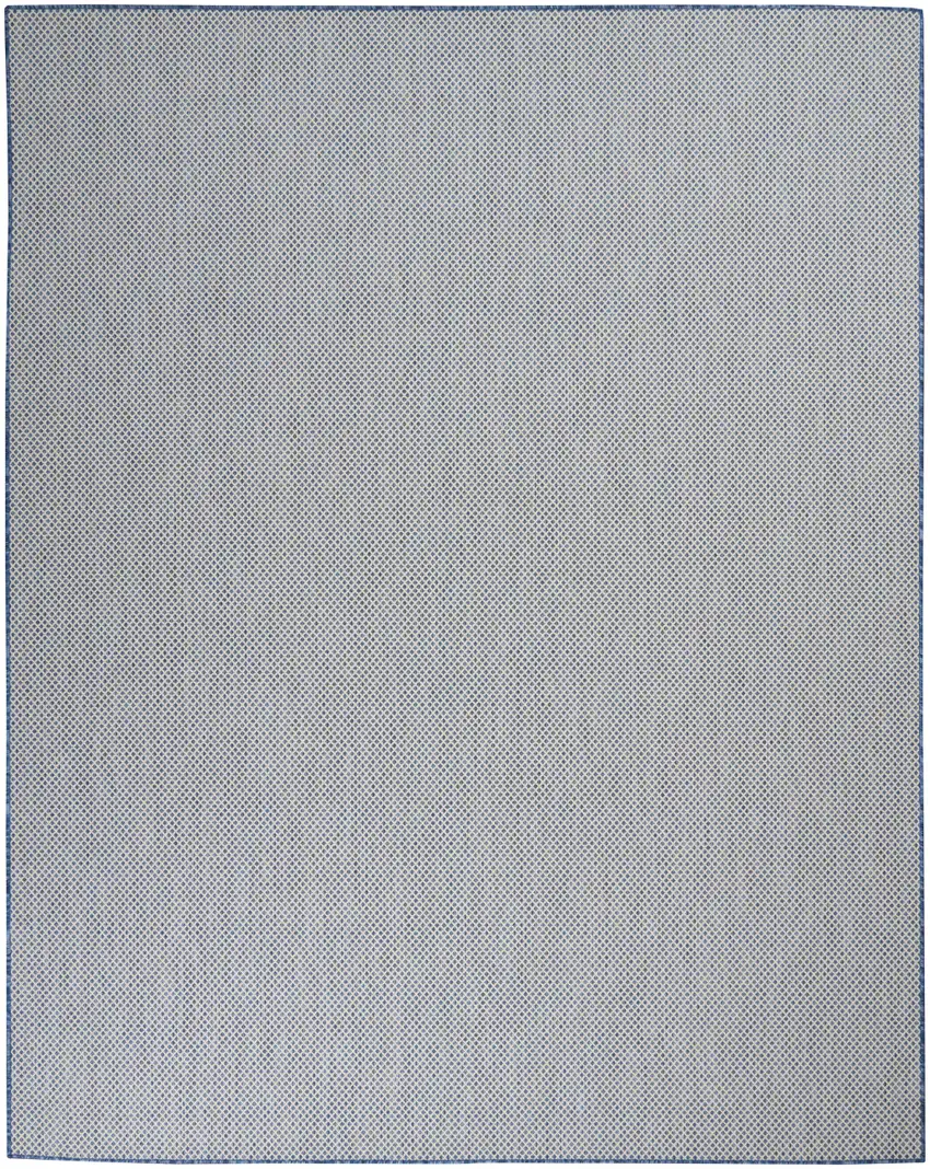 Blue And Ivory Indoor Outdoor Area Rug Photo 3