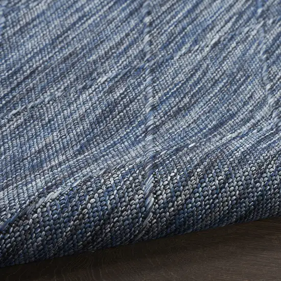 Blue Geometric Power Loom Non Skid Area Rug Photo 6