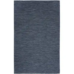 Photo of Blue Geometric Power Loom Non Skid Area Rug