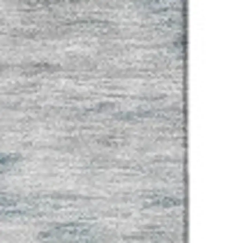 Blue Gold And Ivory Abstract Washable Area Rug With UV Protection Photo 3