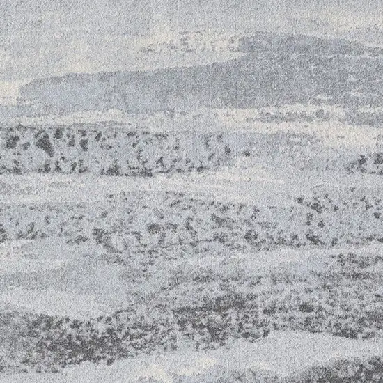 Blue and Gray Abstract Area Rug Photo 8