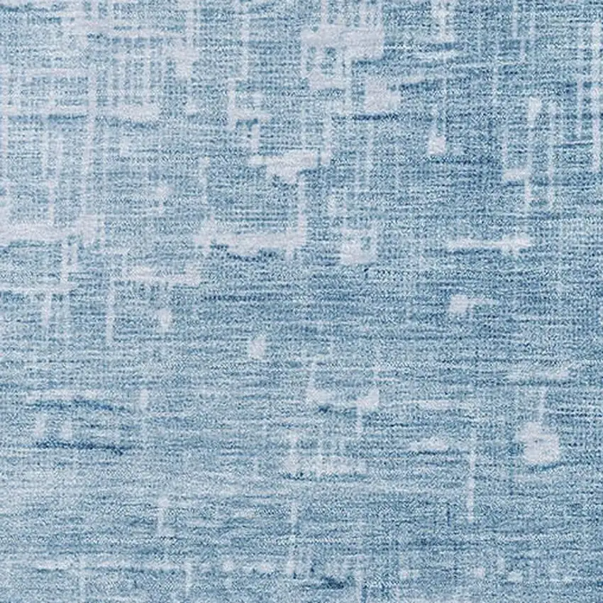 Blue Gray And Charcoal Ombre Washable Area Rug With UV Protection Photo 2