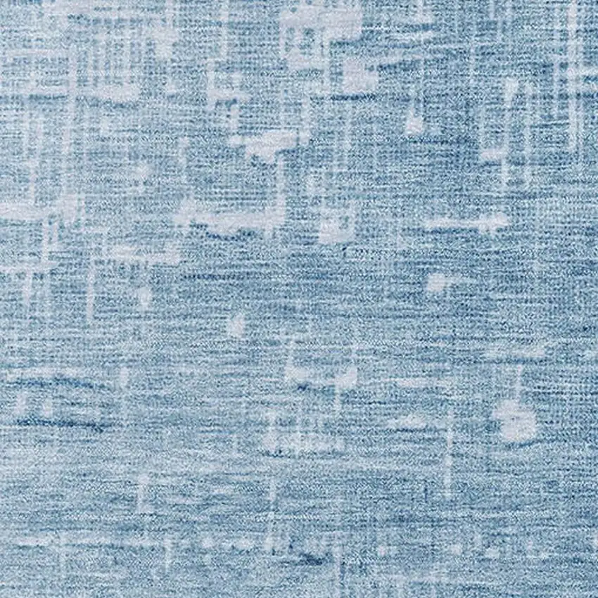 Blue Gray And Charcoal Ombre Washable Area Rug With UV Protection Photo 2