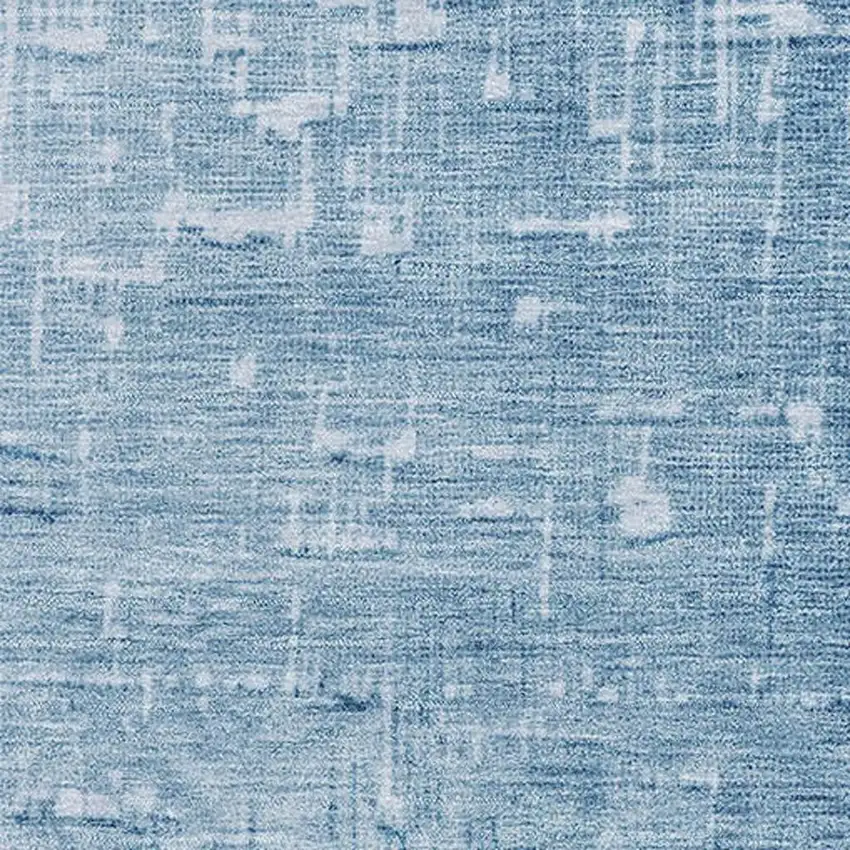 Blue Gray And Charcoal Ombre Washable Area Rug With UV Protection Photo 2