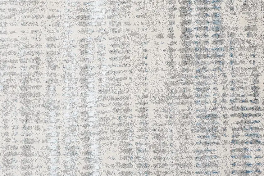 Blue Gray And Ivory Abstract Stain Resistant Area Rug Photo 7