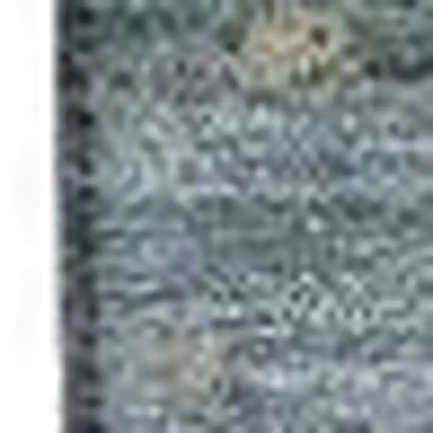 Blue Gray And Ivory Abstract Washable Area Rug With UV Protection Photo 4