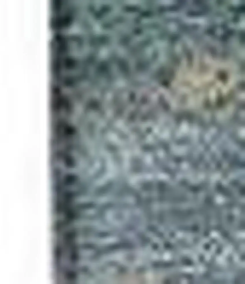 Blue Gray And Ivory Abstract Washable Area Rug With UV Protection Photo 4