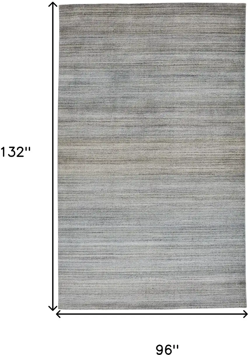 Blue Gray And Purple Ombre Hand Woven Area Rug Photo 6