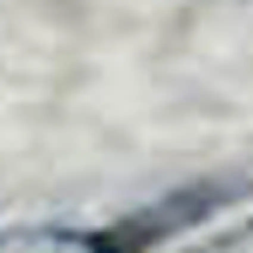 Blue Gray And Silver Abstract Washable Area Rug With UV Protection Photo 2