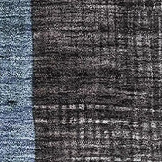 Blue Gray And Silver Geometric Washable Area Rug With UV Protection Photo 2