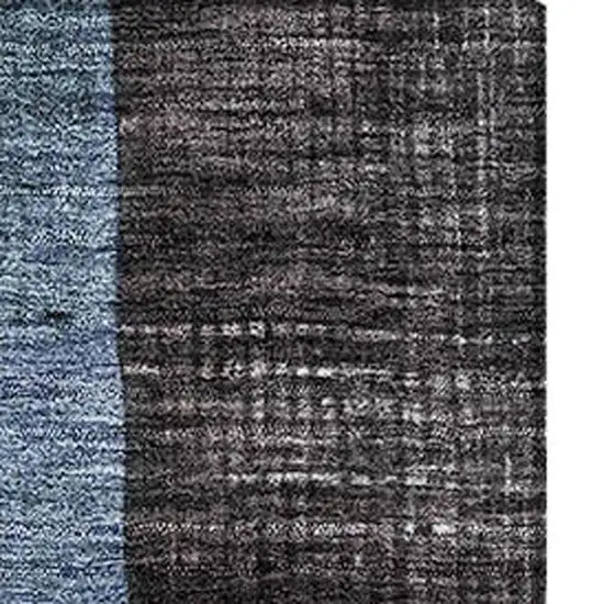 Blue Gray And Silver Geometric Washable Area Rug With UV Protection Photo 3