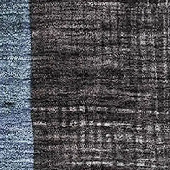 Blue Gray And Silver Geometric Washable Area Rug With UV Protection Photo 2