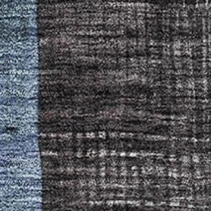 Blue Gray And Silver Geometric Washable Area Rug With UV Protection Photo 2