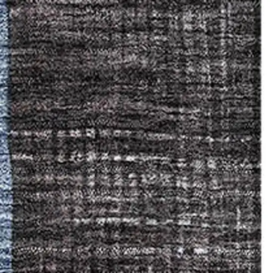 Blue Gray And Silver Geometric Washable Area Rug With UV Protection Photo 2