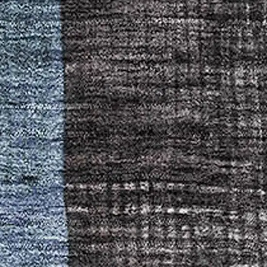 Blue Gray And Silver Geometric Washable Area Rug With UV Protection Photo 2