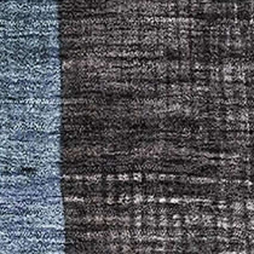 Blue Gray And Silver Geometric Washable Area Rug With UV Protection Photo 2