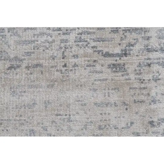 Blue Gray And Taupe Abstract Hand Woven Area Rug Photo 5