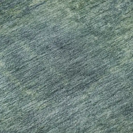 Blue Green And Beige Abstract Washable Area Rug With UV Protection Photo 9