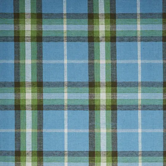 Blue and Green Abstract Hand Woven Area Rug Photo 9