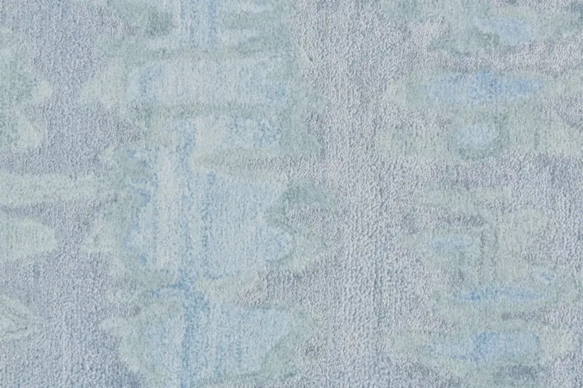 Blue and Green Abstract Hand Tufted Area Rug Photo 6