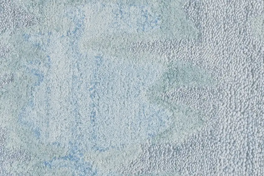 Blue Green And Gray Abstract Tufted Handmade Area Rug Photo 9