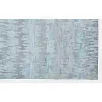 Photo of Blue Green And Gray Abstract Tufted Handmade Area Rug