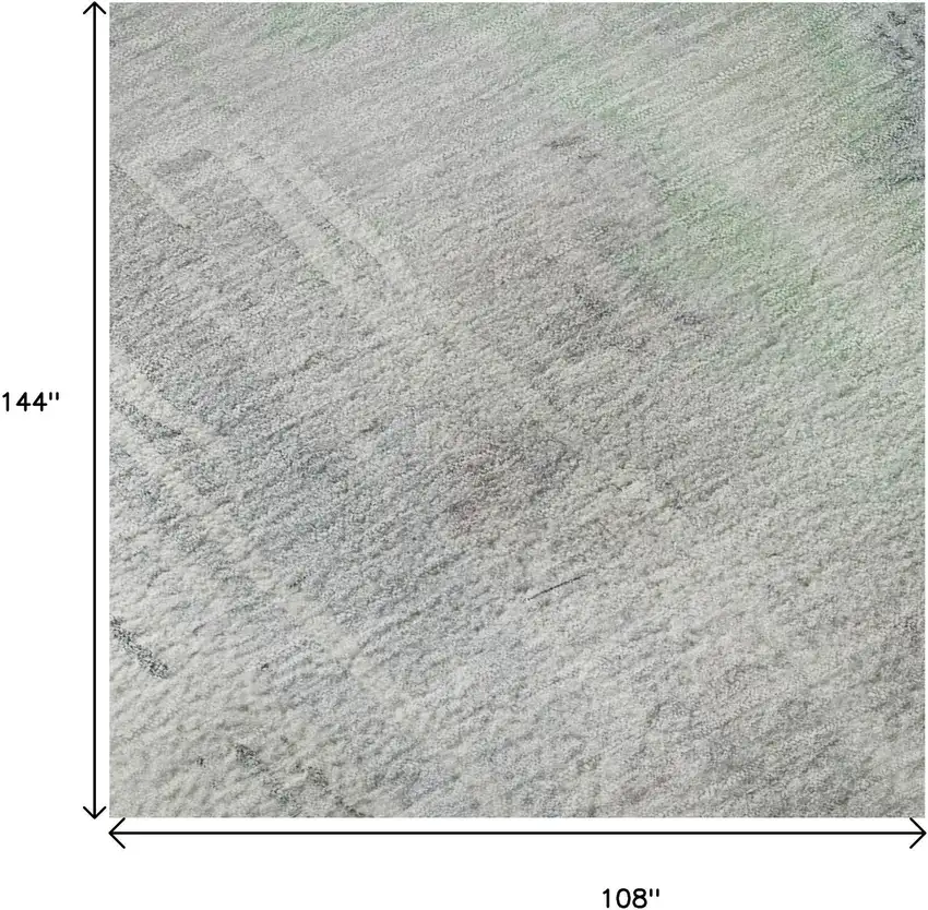 Blue Green And Gray Abstract Washable Area Rug With UV Protection Photo 8