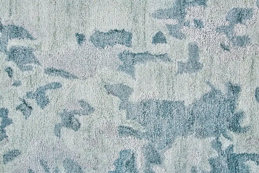 Blue and Green Abstract Hand Tufted Area Rug Photo 9