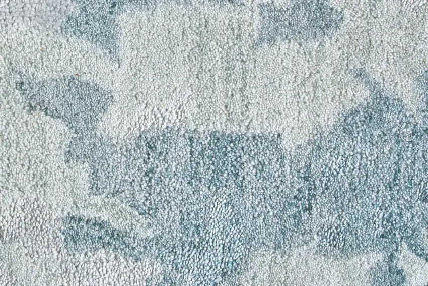Blue Green And Silver Abstract Tufted Handmade Area Rug Photo 9