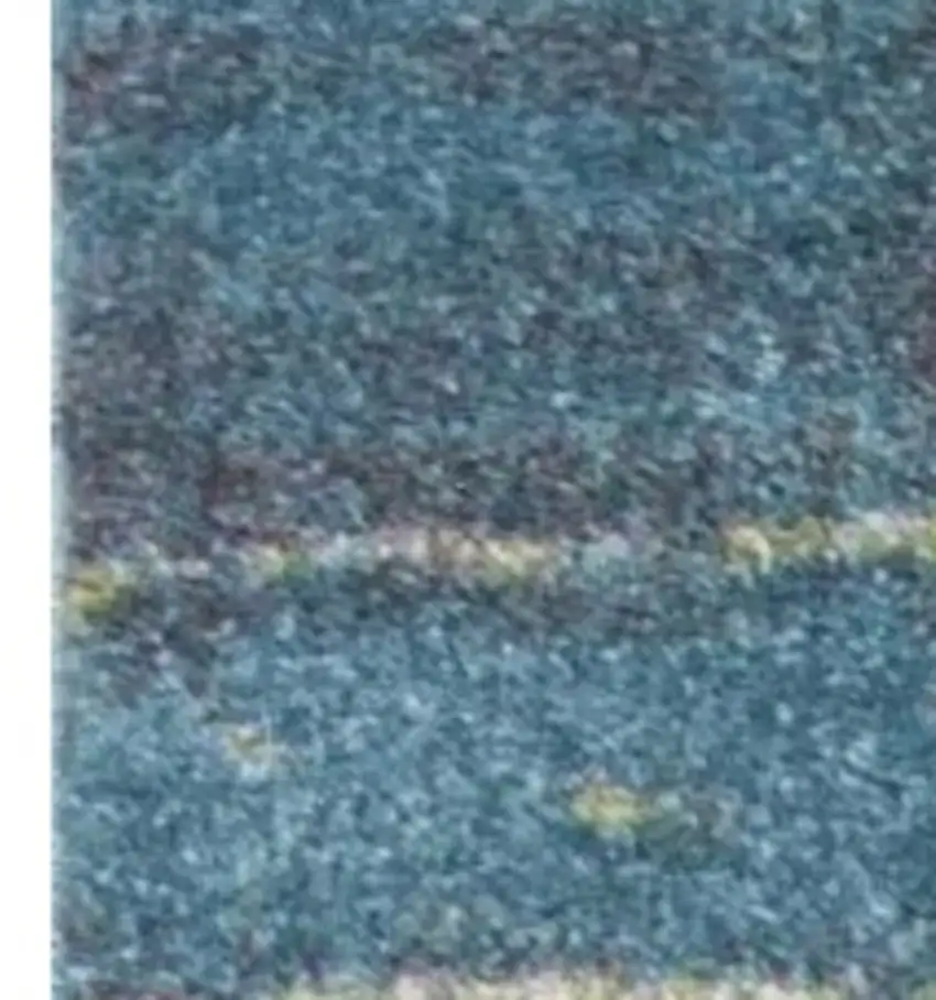 Blue Abstract Area Rug Photo 5
