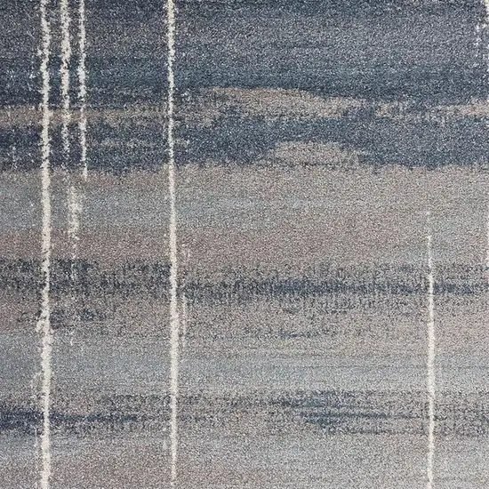 Blue And Gray Abstract Area Rug Photo 4