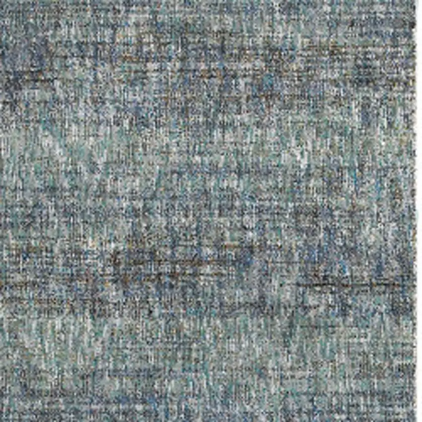 8' Blue And Gray Runner Rug Photo 4