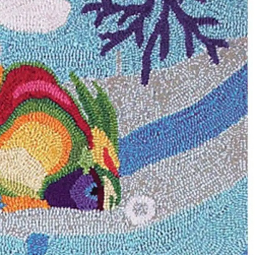 Blue Hand Tufted Area Rug Photo 4