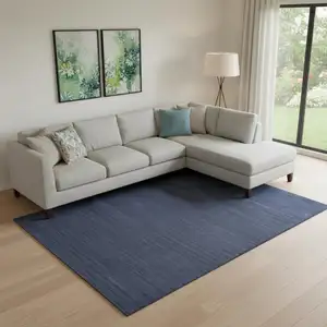 Photo of Blue Hand Woven Area Rug