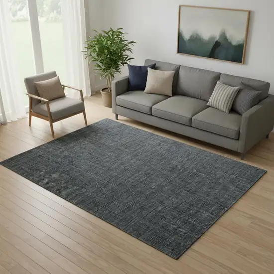 Blue Hand Woven Area Rug Photo 1