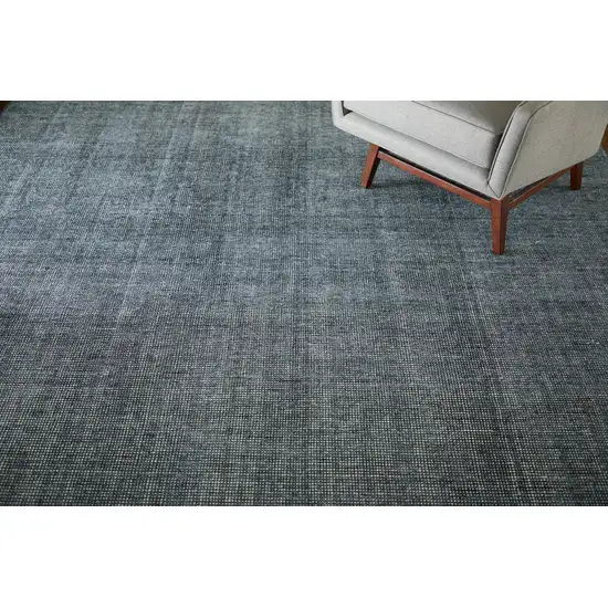 Blue Hand Woven Area Rug Photo 5