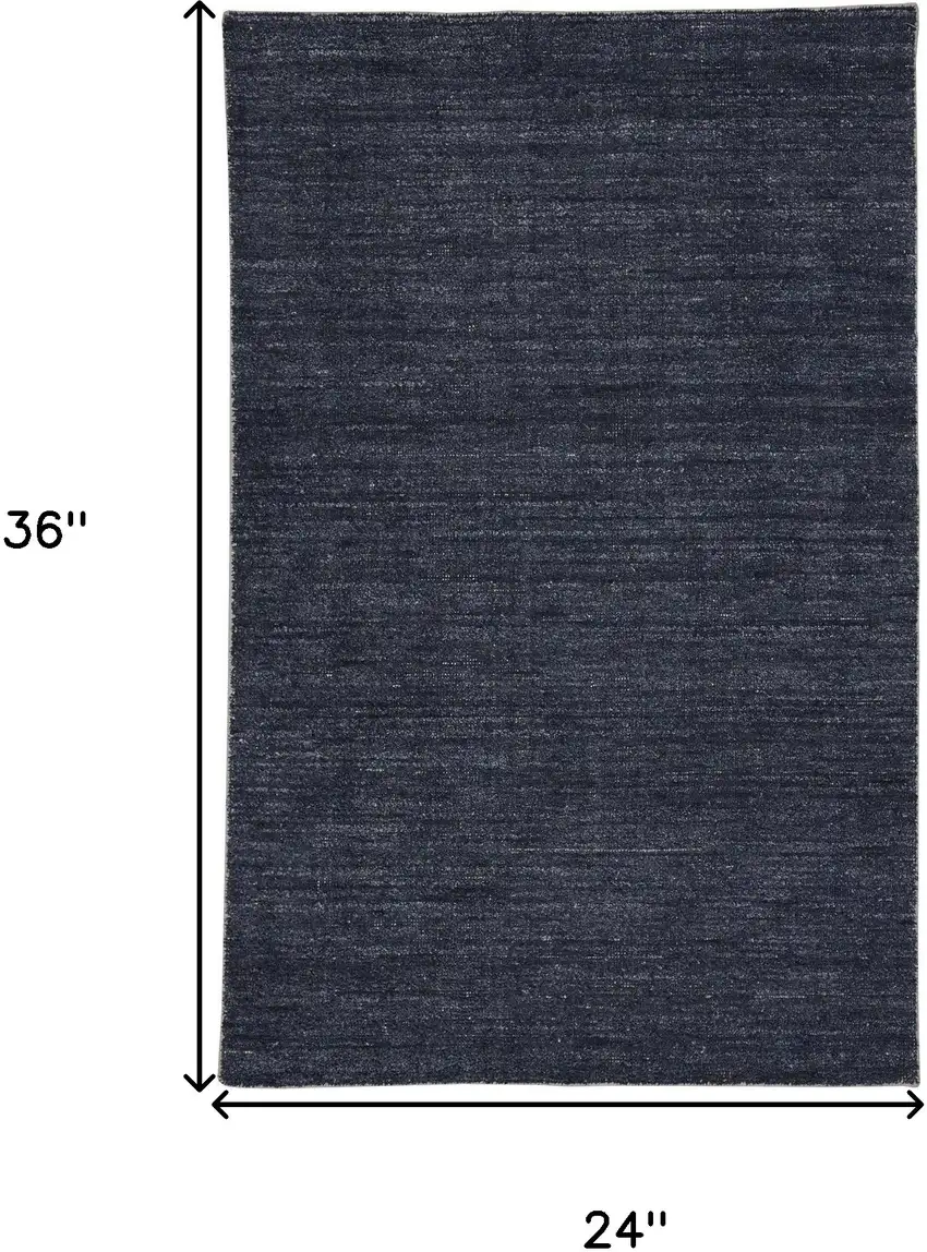 Blue Hand Woven Area Rug Photo 10