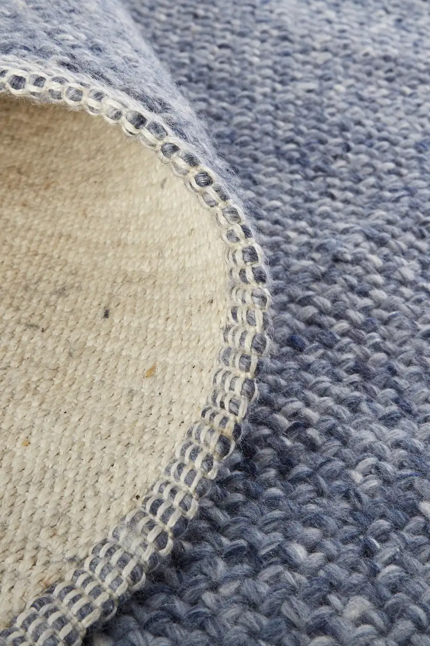 Blue Hand Woven Area Rug Photo 5