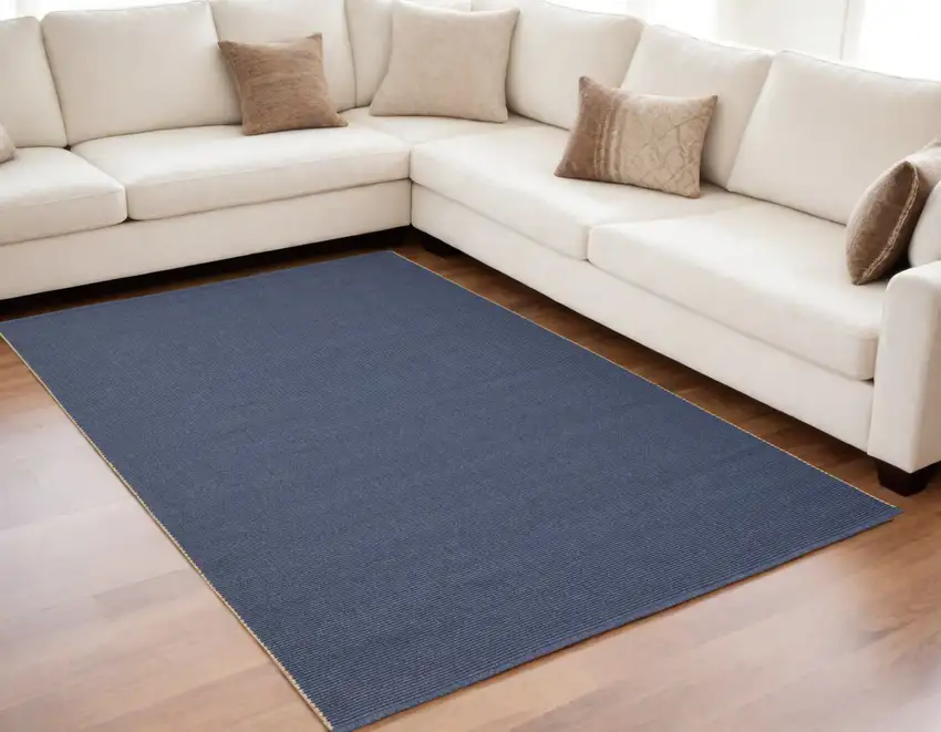 Blue Hand Woven Area Rug Photo 1