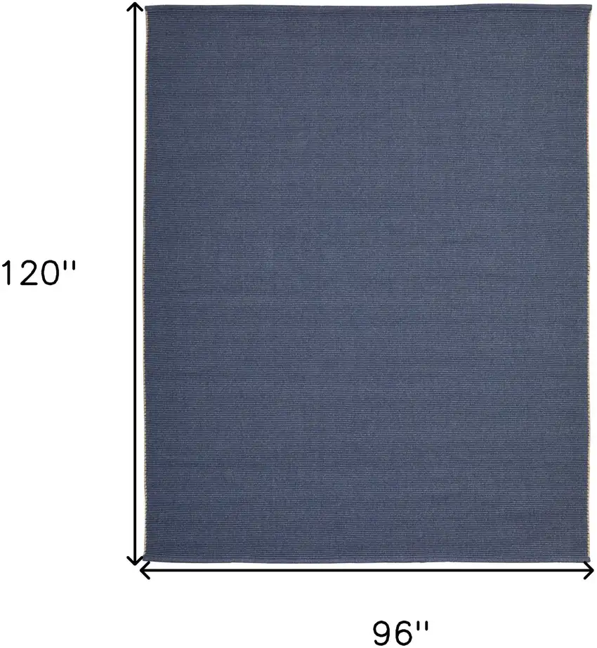 Blue Hand Woven Area Rug Photo 3
