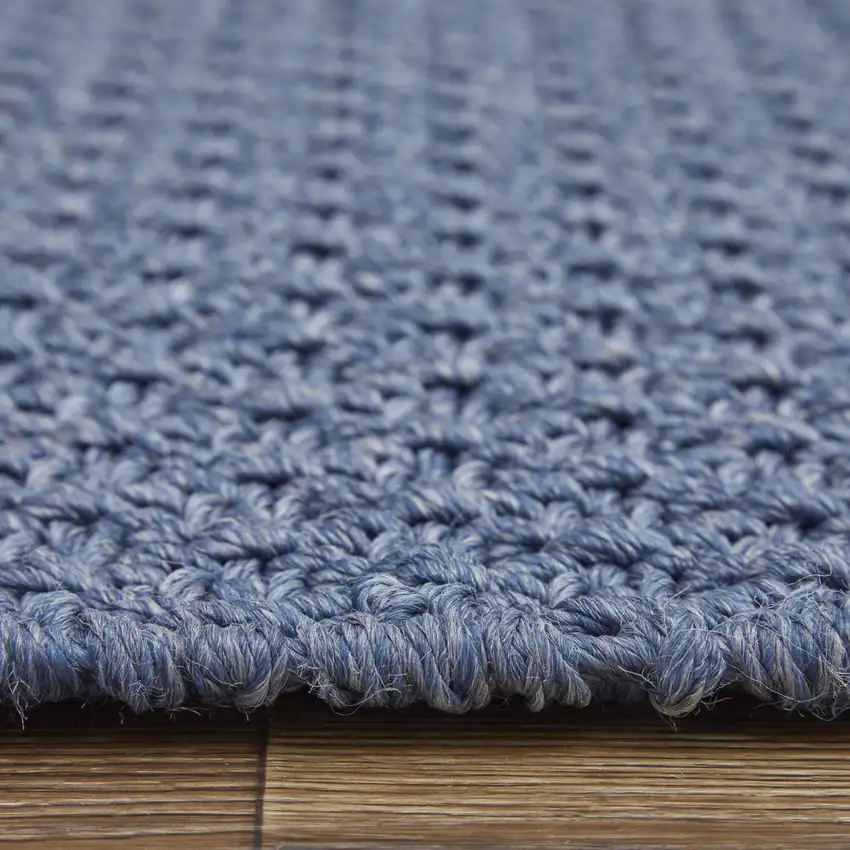 Blue Hand Woven Area Rug Photo 9