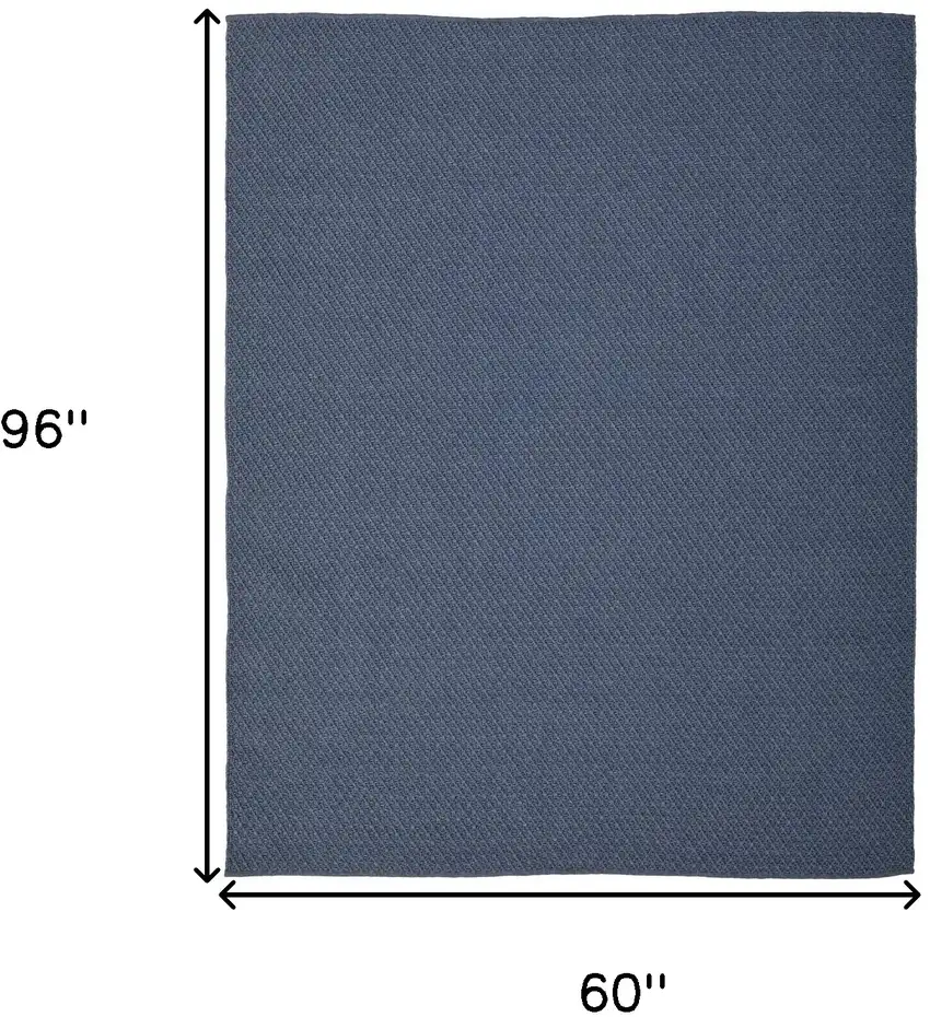 Blue Hand Woven Area Rug Photo 3