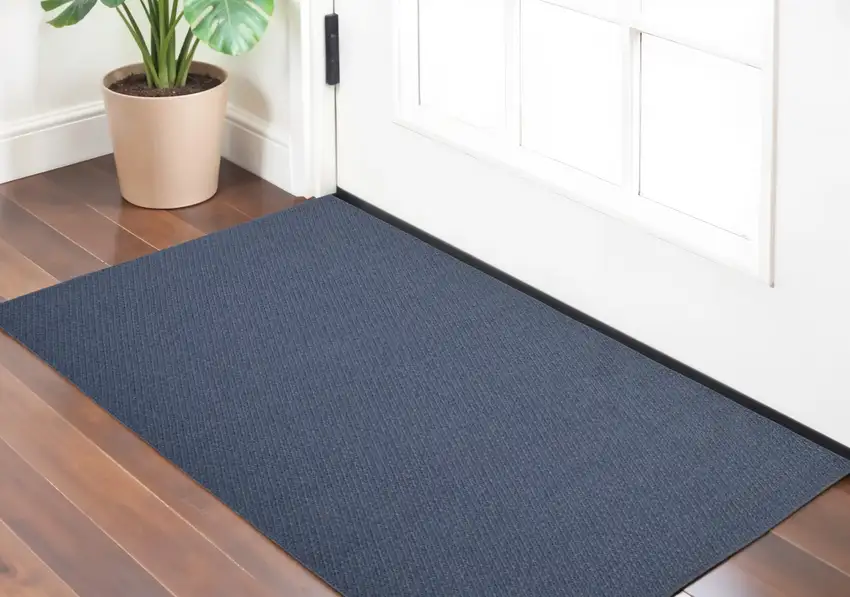 Blue Hand Woven Area Rug Photo 1