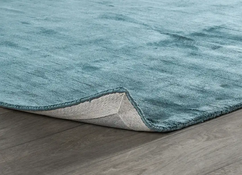Blue Hand Woven Distressed Area Rug Photo 3